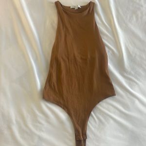 Barley worn brown tank body suit